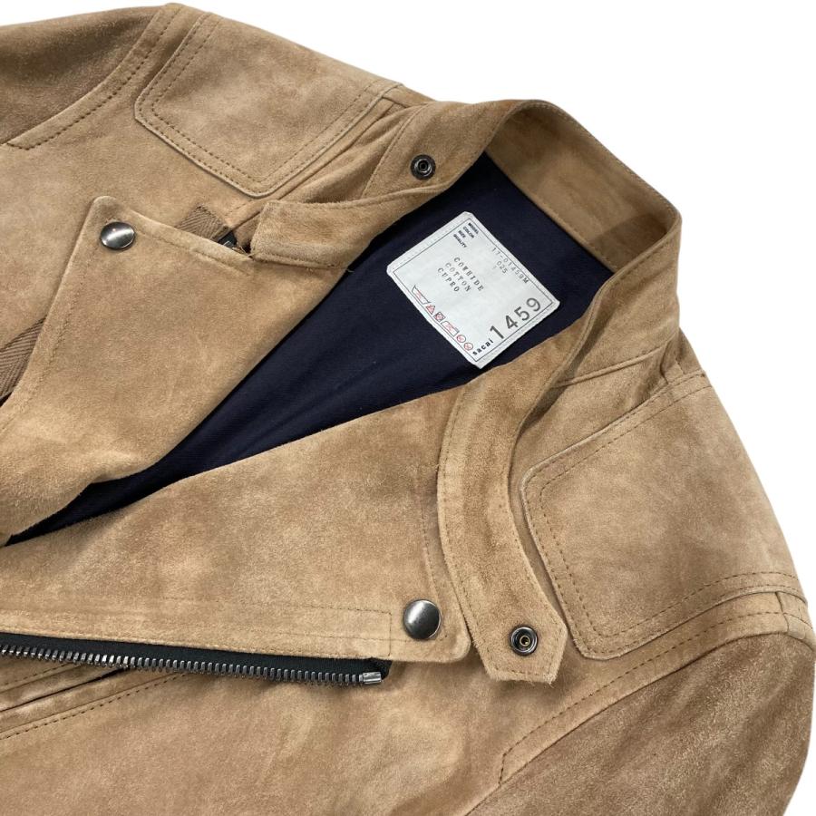 サカイ sacai スウェードライダースジャケット 17 01459M ベージュ 