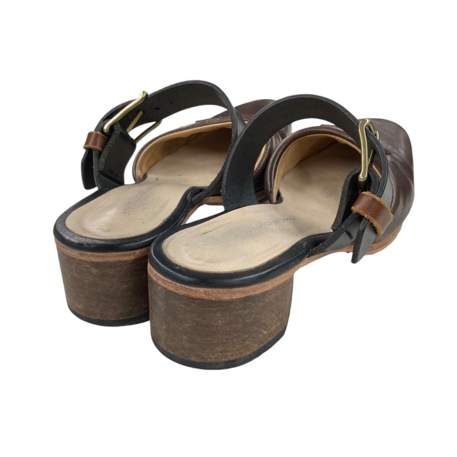 Marie Ohira ミュール　27cm マリエ オオヒラ MARIE OHIRA Stitched Mule ミュール ブラウン サイズ
