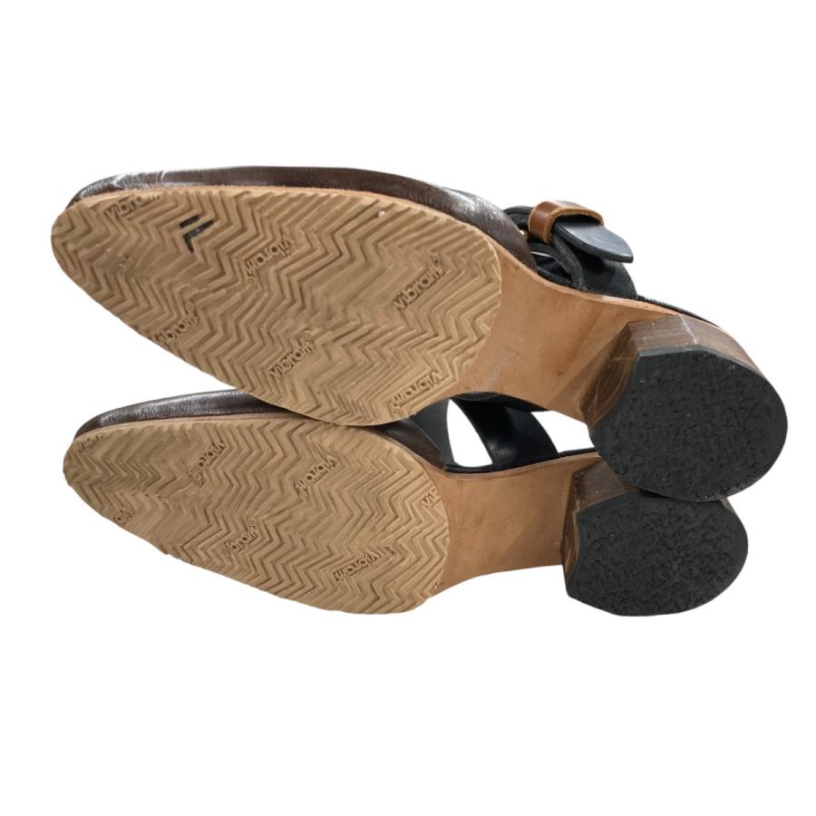 マリエ オオヒラ MARIE OHIRA Stitched Mule ミュール ブラウン サイズ