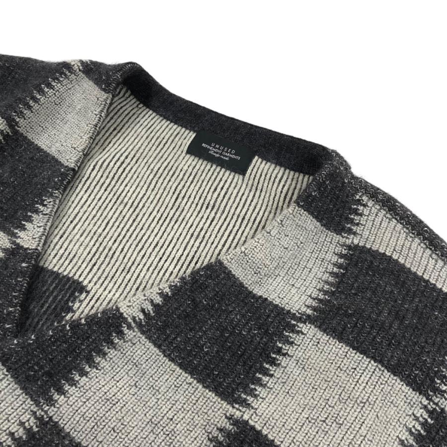 アンユーズド UNUSED 23AW Checkered flag cardigan チェッカー  