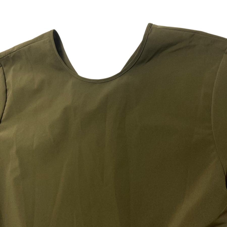 THE 9 SHOP EVERYDAY DRESS maxi 半袖ワンピース オリーブ サイズ  