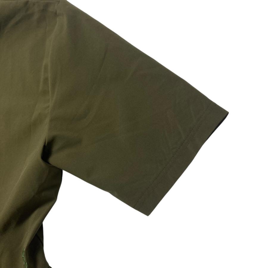 THE 9 SHOP EVERYDAY DRESS maxi 半袖ワンピース オリーブ サイズ  