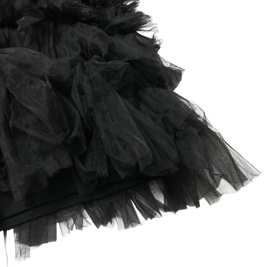 vv 【値下げ】VIVIANO 24AW GATHERED TULLE HOODIE プルオーバー