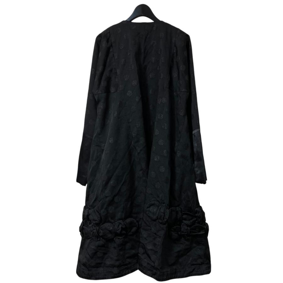 COMME des GARCONS COMME des GARCONS / コート/XS/ポリエステル/BLK/ドット/RG-C001 COMME des GARCONS 【値下げ】COMME 21SS ノーカラーコート RG C001