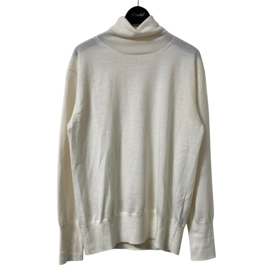 極美品☆スピックアンドスパン　24AW 18Gタートルネックプルオーバー 紺色 Spick＆Span 【値下げ】Spick and Span 24AW 18Gタートルネック