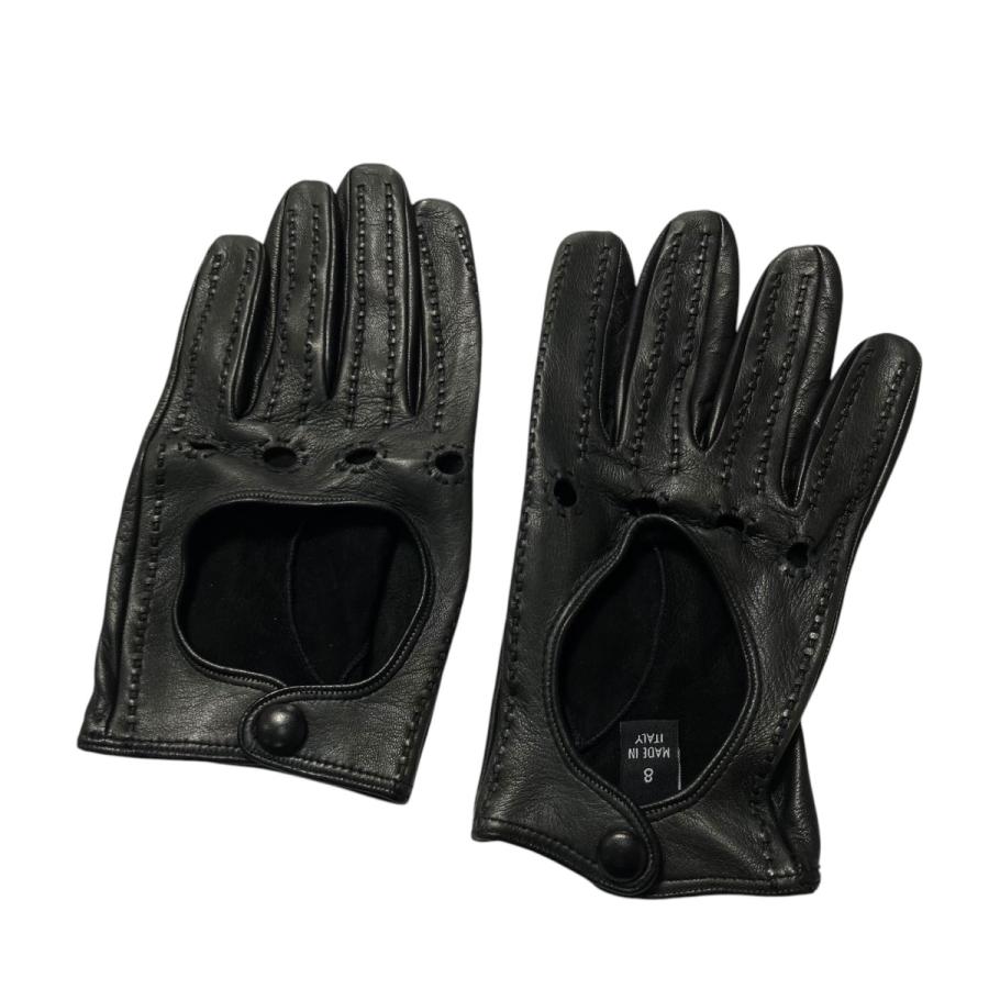 値下げ】Omar Afridi DRIVING GLOVES レザーグローブ ブラック (EC