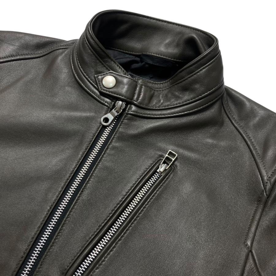 Rattletrap レザーシングルライダース グレー Lサイズ 美品 RATTLE TRAP（ラトルトラップ） 【値下げ】RATTLE TRAP SHEEP LEATHER