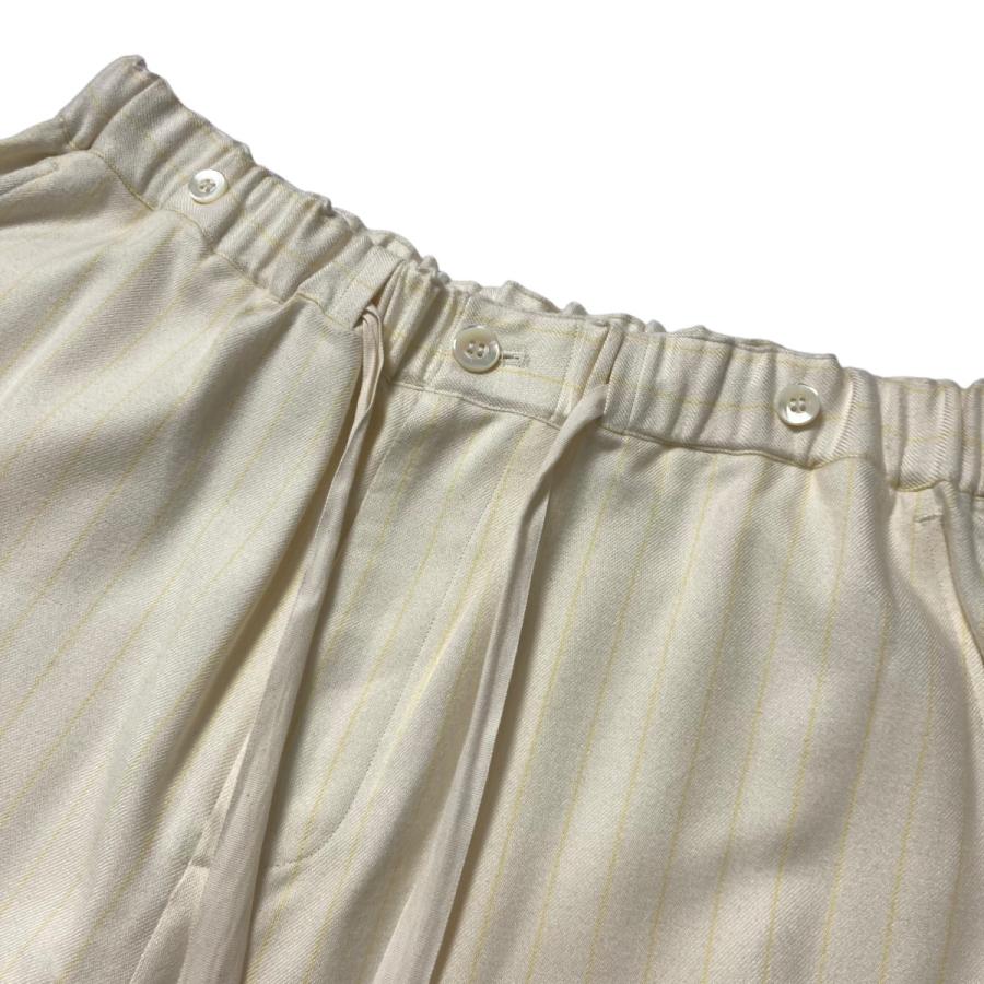 値下げ】Midorikawa 25SS SILK STRIPE APRON EASY PANTS シルク