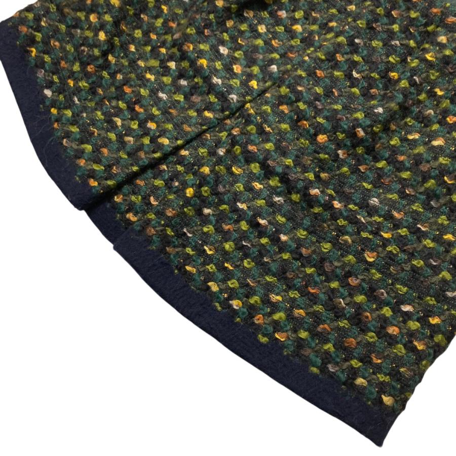 PRADA（プラダ） ウール混スカート P1823B W9S グリーン×ネイビー