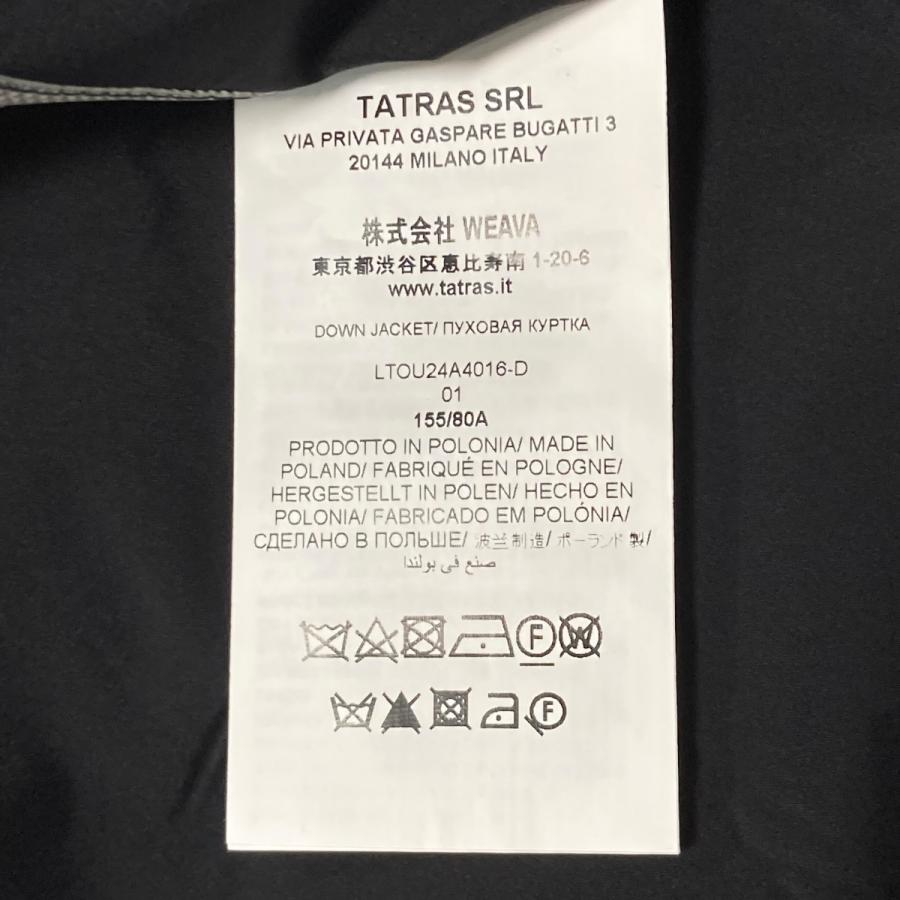 タトラス TATRAS ダウンジャケット LTOU24A4016 D ブラック サイズ：01の画像