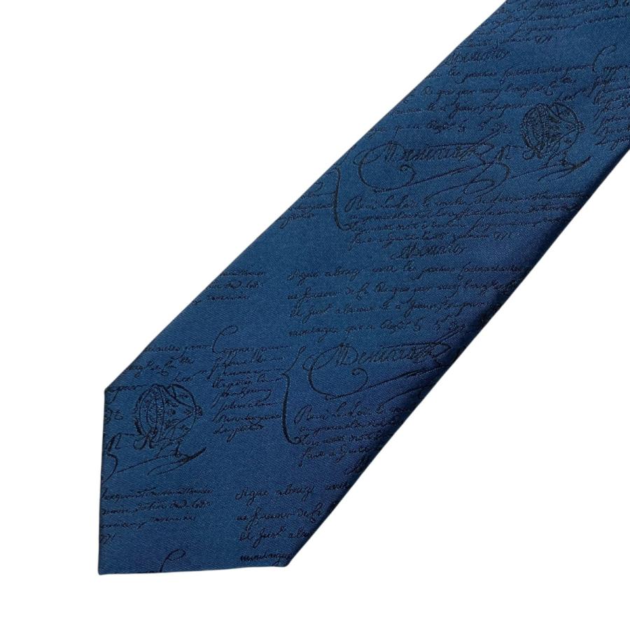 ベルルッティ　ネクタイ　ネイビー Berluti ベルルッティ シルクネクタイ ネイビー : カインドオル