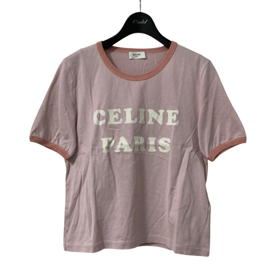 CELINE セリーヌ リンガーTシャツ 2X04O671Q ピンク サイズ：S