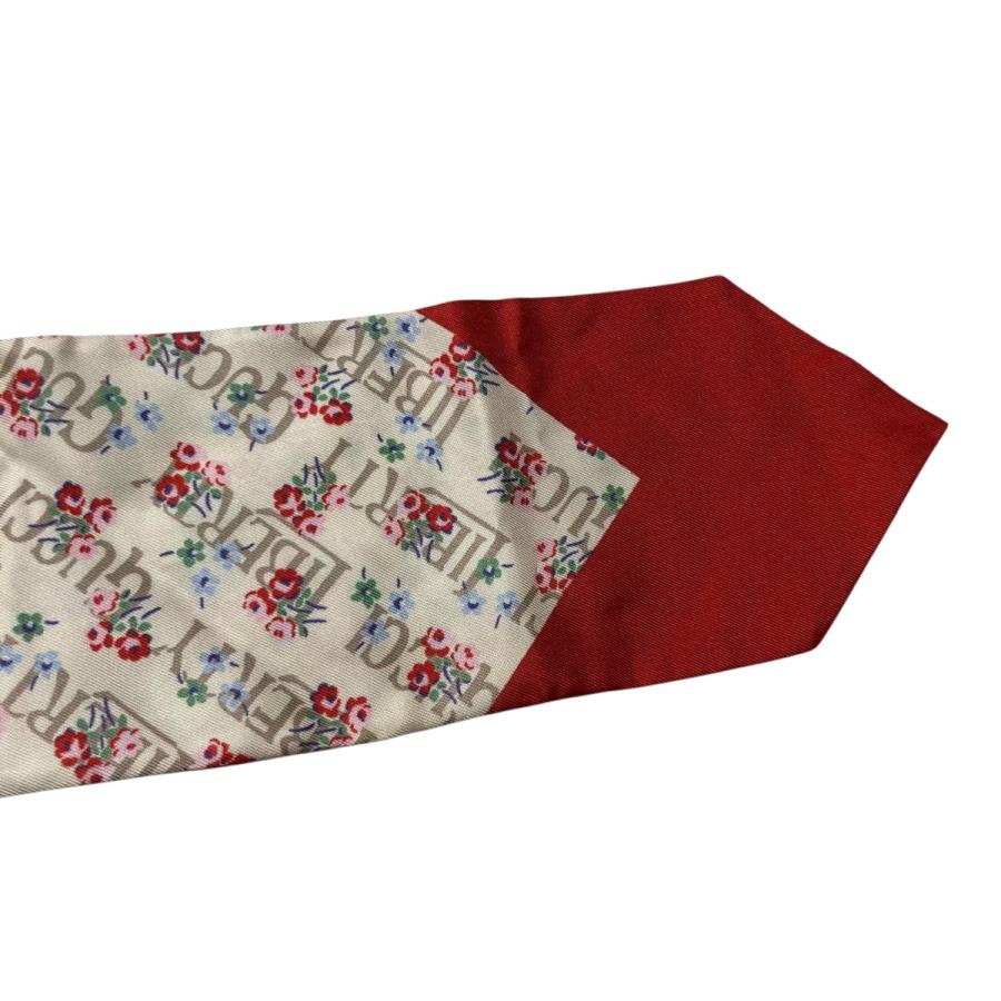 GUCCI グッチ LIBERTY スカーフ レッド×ホワイト : カインドオル