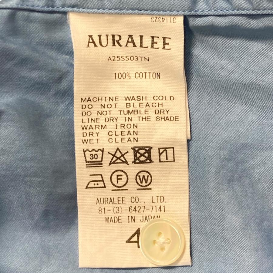 AURALEE（オーラリー） AURALEE 25SS WASHED FINX TWILL BIG HALF