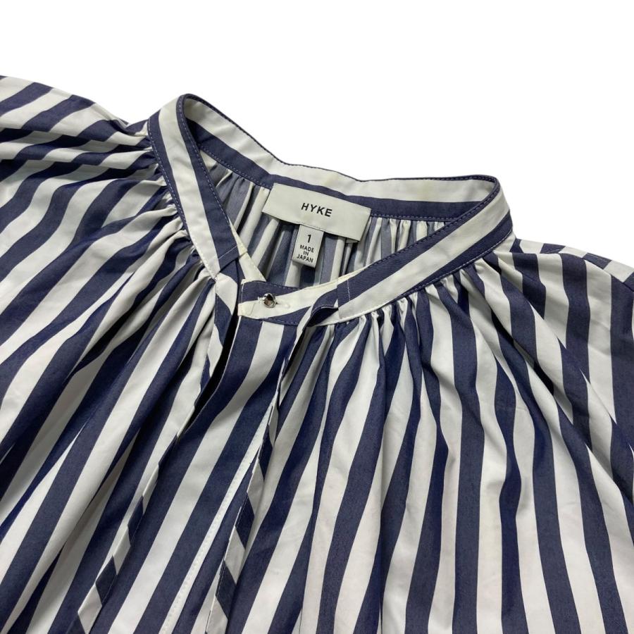 HYKE（ハイク） 【値下げ】HYKE 22SS T／C STRIPED GATHERED DRESS