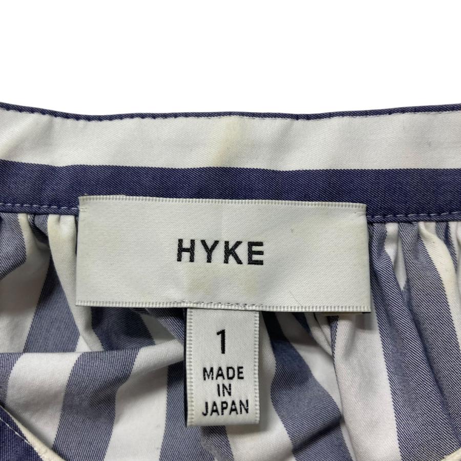 HYKE（ハイク） 【値下げ】HYKE 22SS T／C STRIPED GATHERED DRESS