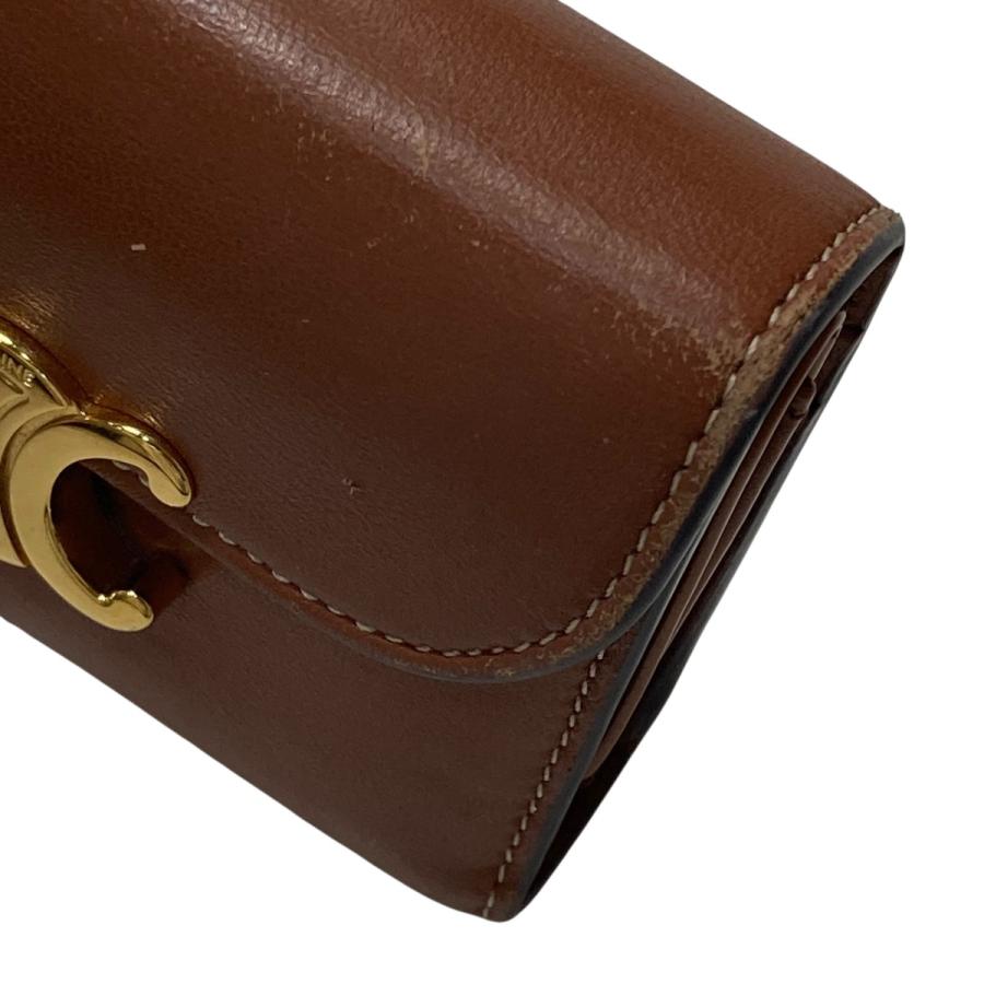 CELINE セリーヌ トリオンフ 3つ折り財布 ブラウン