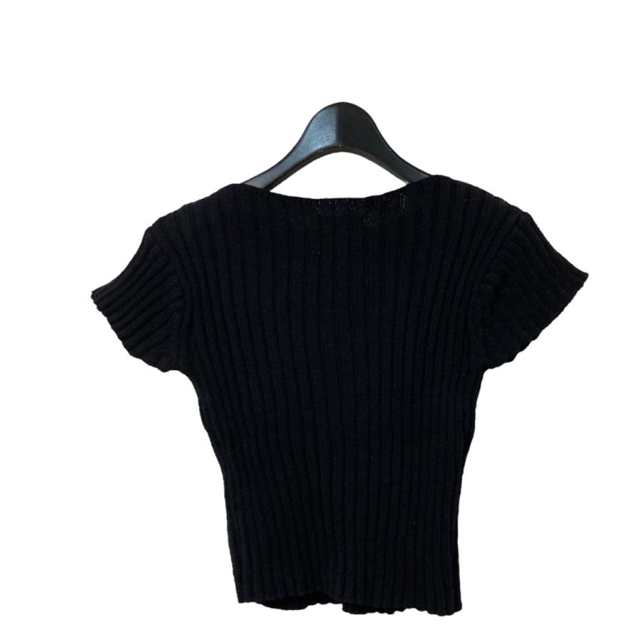 SHISHIKUI 付き半袖ニット シシクイ SHISHIKUI 半袖ニット ブラック サイズ：free : カインドオル