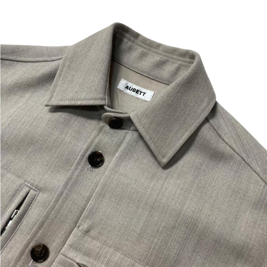 値下げ】AUBETT ウールギャバジン ミリタリーカバーオール ジャケット