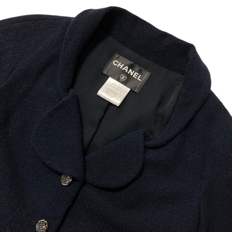 CHANEL（シャネル） ラインストーン ココマークボタン ジャケット  