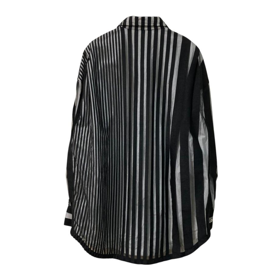 フェンチェンワン FENG CHEN WANG TRANSPARENT STRIPE LOGO SHIRT