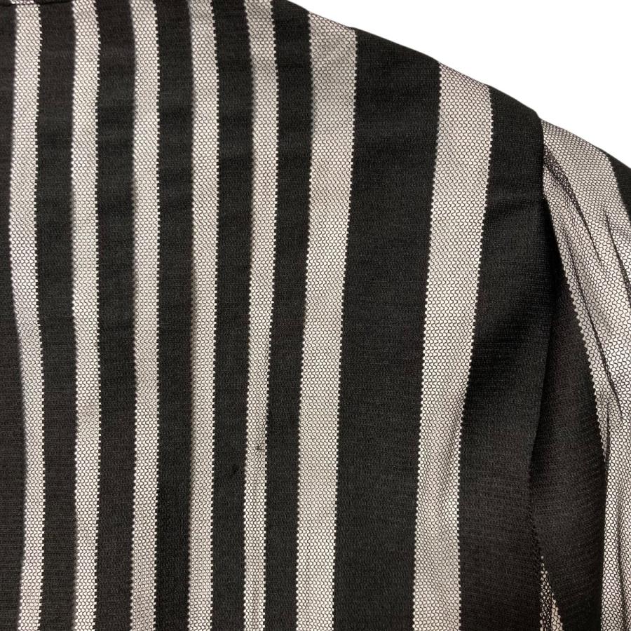 フェンチェンワン FENG CHEN WANG TRANSPARENT STRIPE LOGO SHIRT