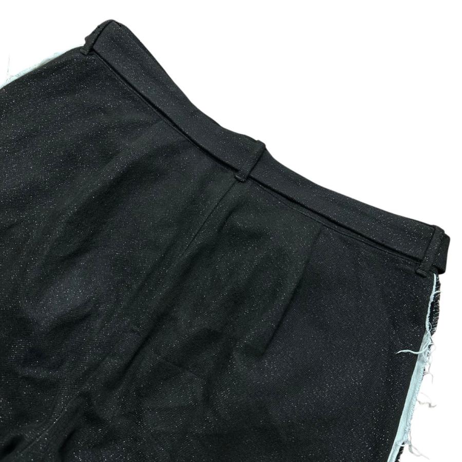 ミドリカワ Midorikawa 24AW GLITTER NEL DAMAGE PANTS フロント