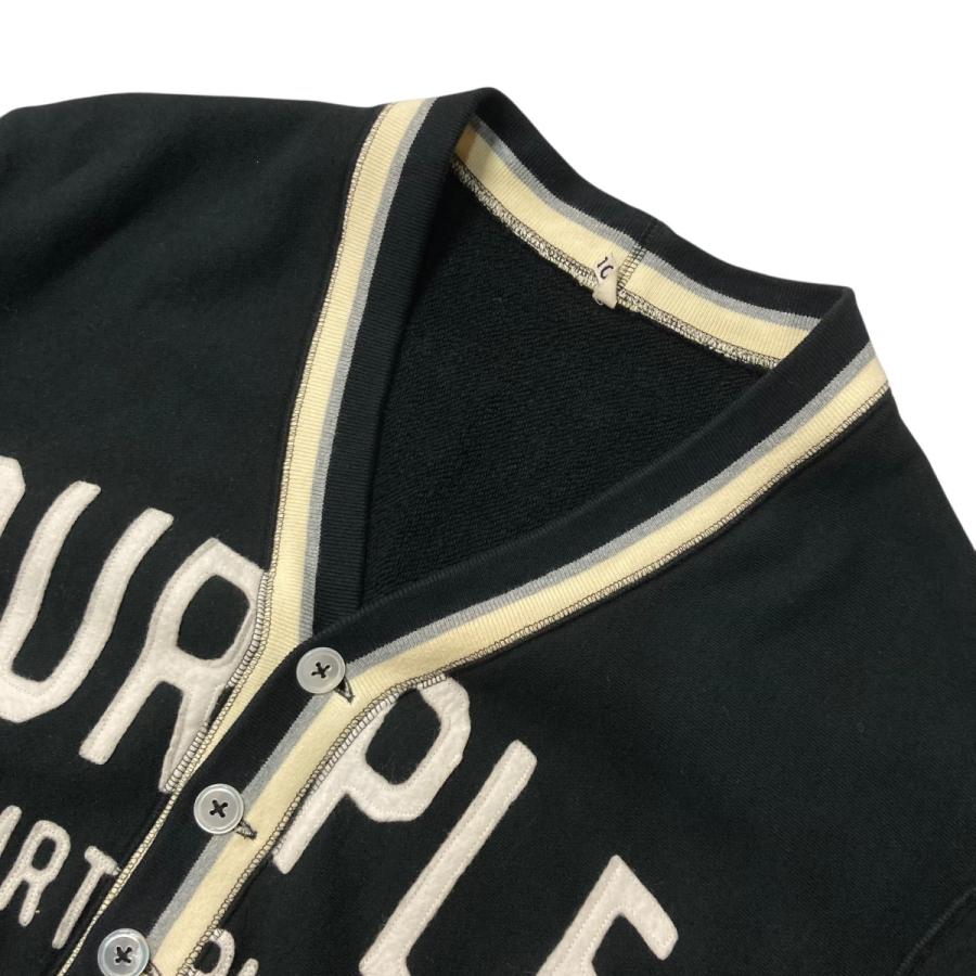 KHOKI Sweat Cardigan 24ss 新品未使用　black 値下げ】KHOKI 24SS Sweat cardigan Vネックカーディガン T 01