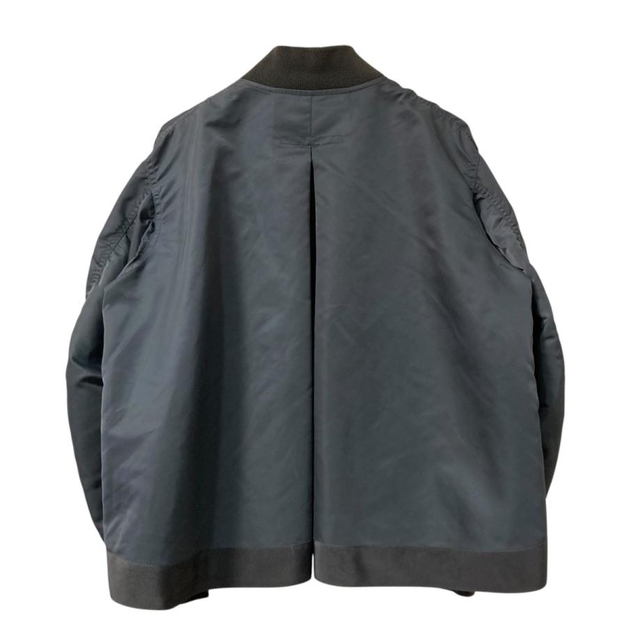 sacai サカイ Nylon Twill Blouson MA-1ジャケット SCW 065 グレー