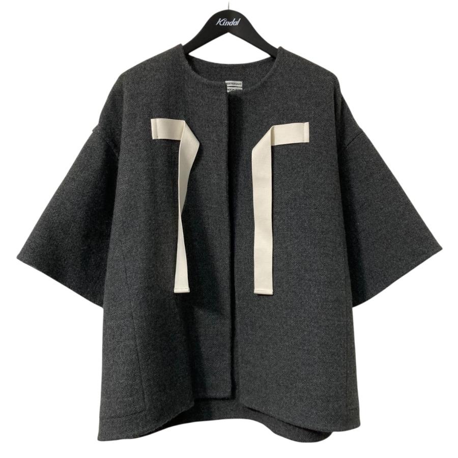 【未使用✨】POSTELEGANT ポステレガント　ジャケット　2020AW ポステレガント POSTELEGANT 22AW ノーカラーニットジャケット