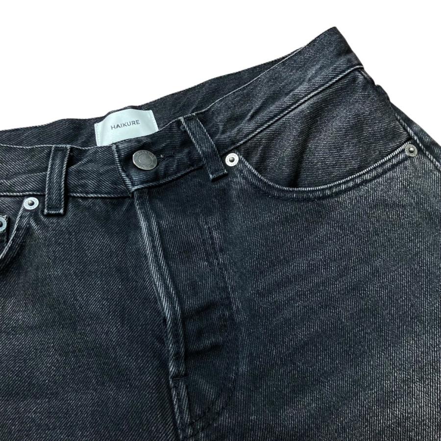 ハイクル HAIKURE BETHANY EARL WASH デニムパンツ ブラック サイズ