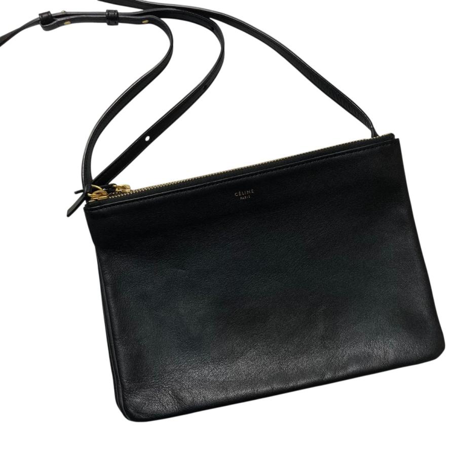 CELINE（セリーヌ） トリオ スモール ショルダーバッグ ブラック