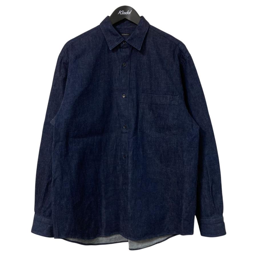 COMOLI W03-02004 デニムシャツ COMOLI（コモリ） COMOLI 22AW デニム コモリシャツ デニムシャツ W03