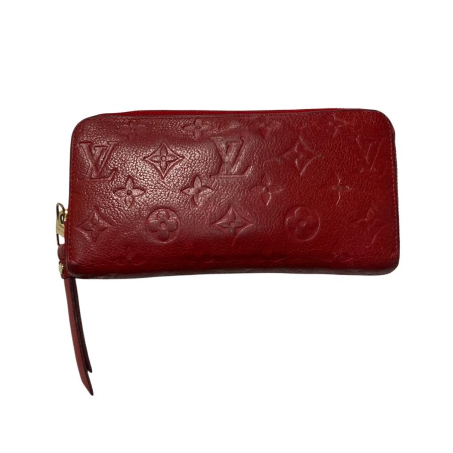 【超美品】【希少】ルイヴィトン☆長財布☆赤色☆モノグラム☆正規品☆M60737 LOUIS VUITTON（ルイ・ヴィトン） ポルトフォイユクレマンス 長財布