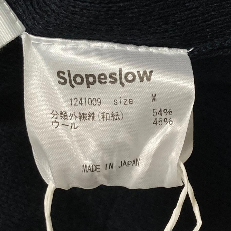 スロープスロウ SLOPESLOW Polo sweater Paper × High twisted wool Half Milano rib_5