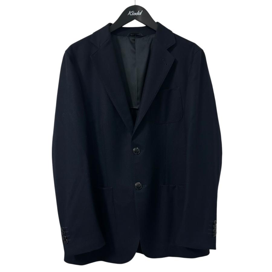 【GIORGIO ARMANI】イタリア製　本革　テーラードジャケット　黒　M 美品]80s Giorgio Armani テーラードジャケット イタリア製