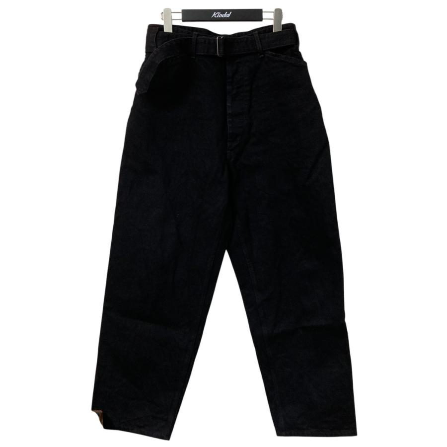 COMOLI（コモリ） COMOLI 25AW ブラックデニム ベルテッドパンツ