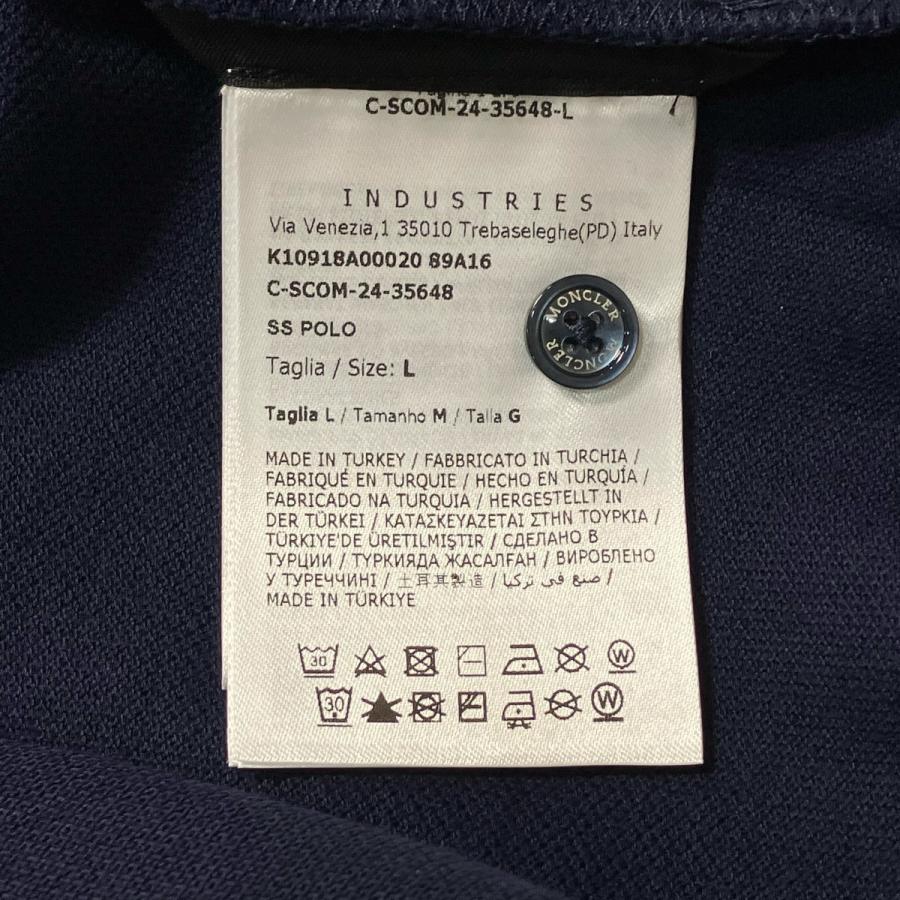 モンクレール MONCLER SS POLO ポロシャツ K10918A00020 ネイビー サイズ：L_6