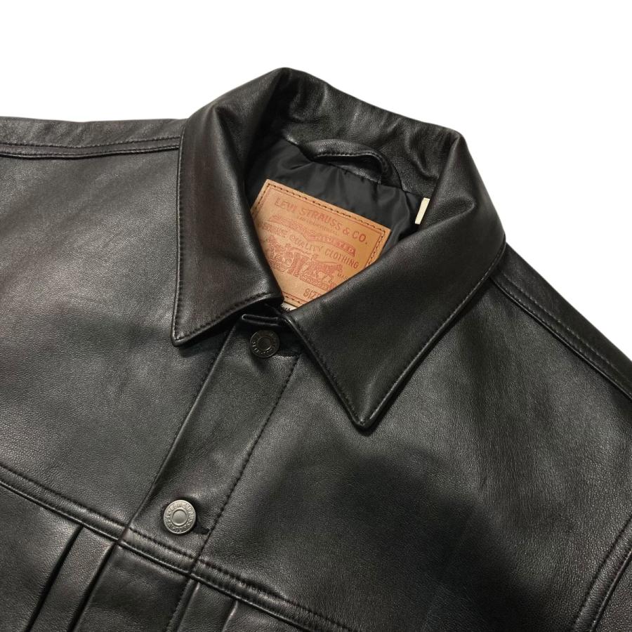 Levi's（リーバイス） LEVI'S PREMIUM BLACK TYPE2 TRUCKER LEATHER