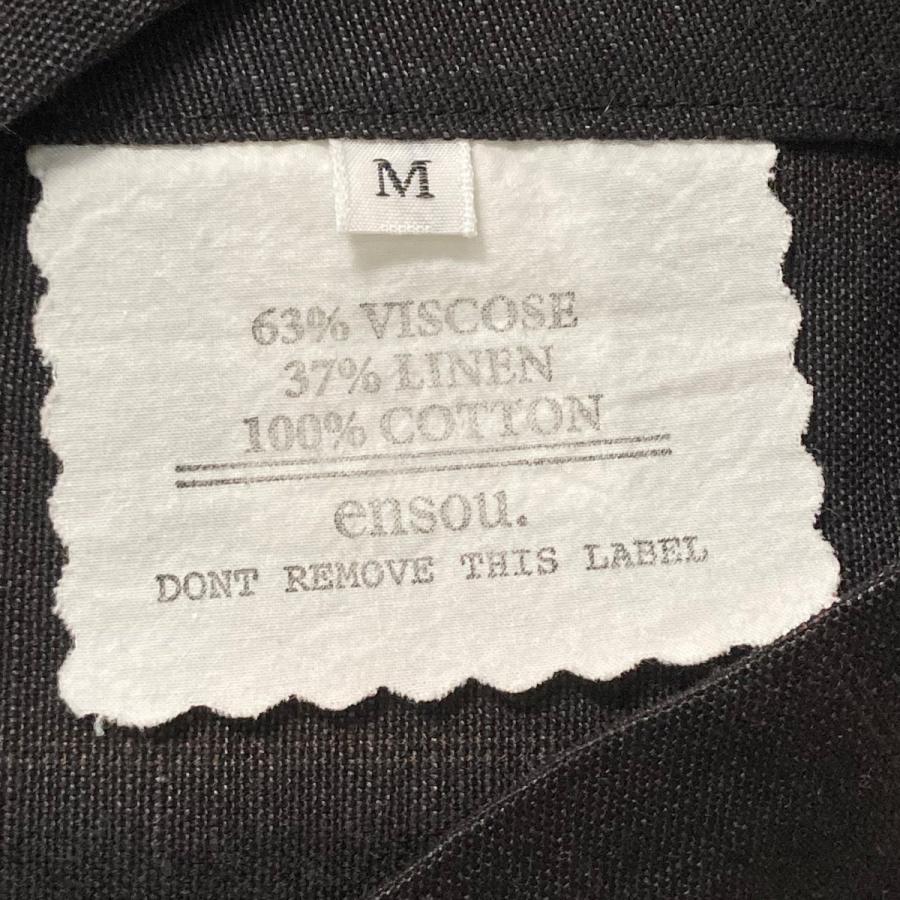 エンソウ ENSOU Ghost Lapel Jacket テーラードジャケット ブラック