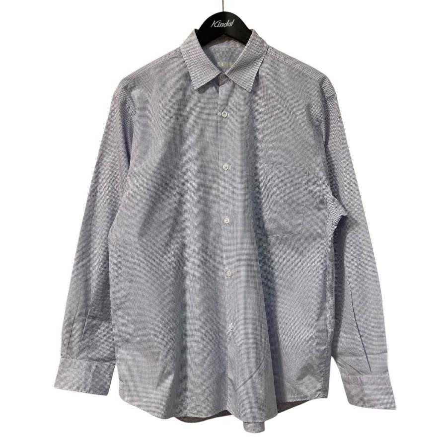COMOLI（コモリ） COMOLI 21SS ポプリンシャツ チェックシャツ T01