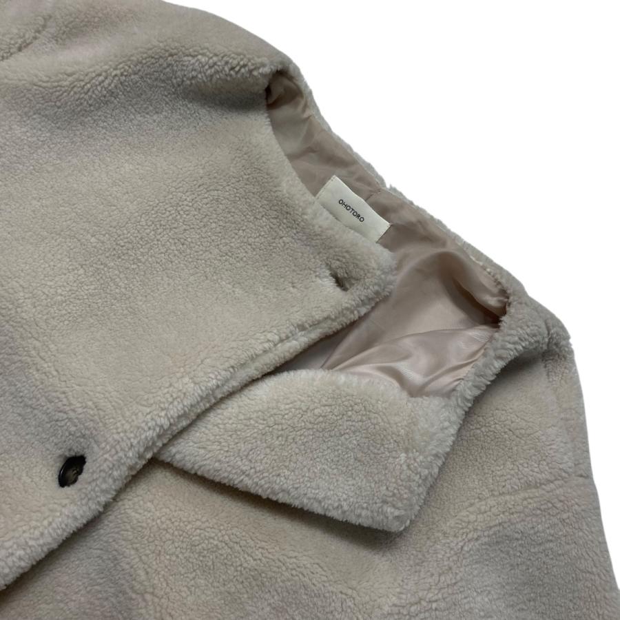 オオトロ OHOTORO Aries Fur Coat ボアジャケット アイボリー サイズ