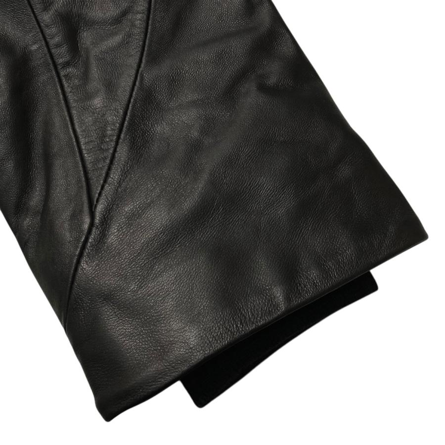 bal（バル） 【値下げ】BAL 25AW TECH LEATHER ZIP JACKET BLACK