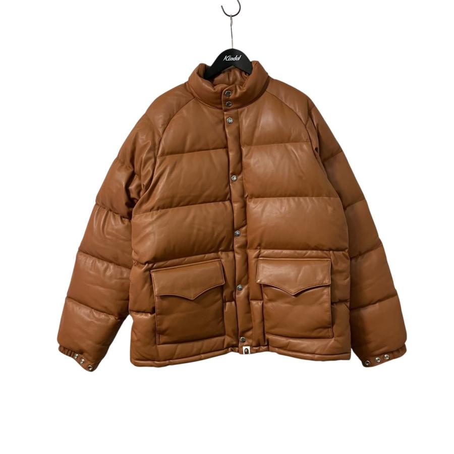 A BATHING APE（アベイシングエイプ） ダウンフェザーレザージャケット