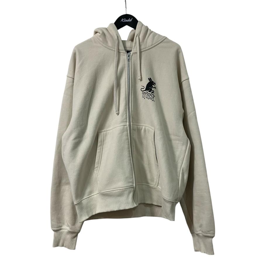 Stussy ベージュ パーカー Lサイズ STUSSY（ステューシー） ジップパーカー ベージュ サイズ：L