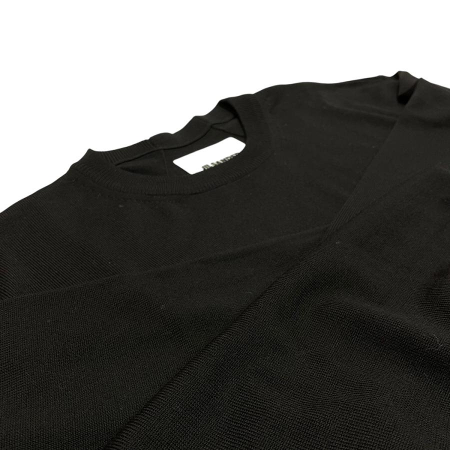 ジルサンダー JIL SANDER SWEATER CN LS OVER FIT ニット J23GP0003 ブラック サイズ：48_2