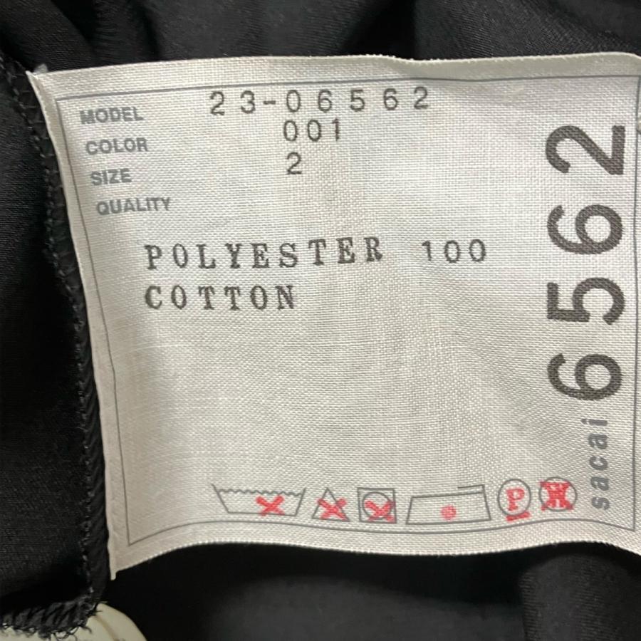 sacai（サカイ） ノースリーブワンピース 23-06562 ブラック サイズ：2