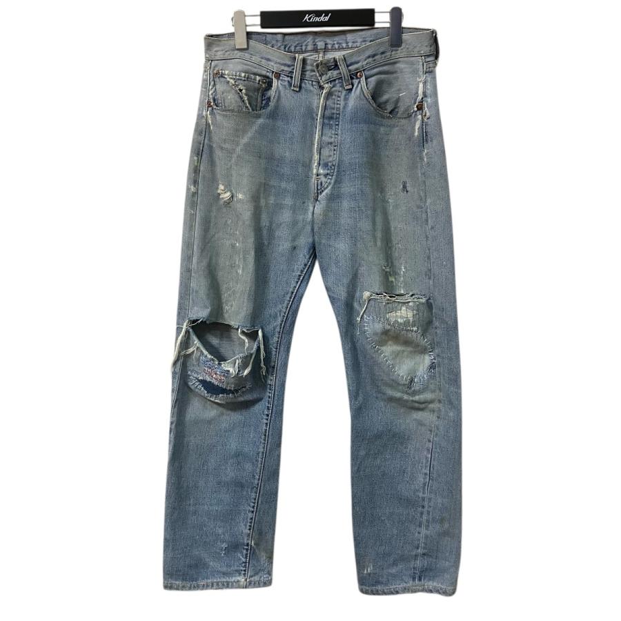 宇*宙様 Levi's 501xx BIG E 66前期 デニムパンツ ダメージ Levi's（リーバイス） LEVI'S 66前期ビッグE ダメージデニムパンツ 501