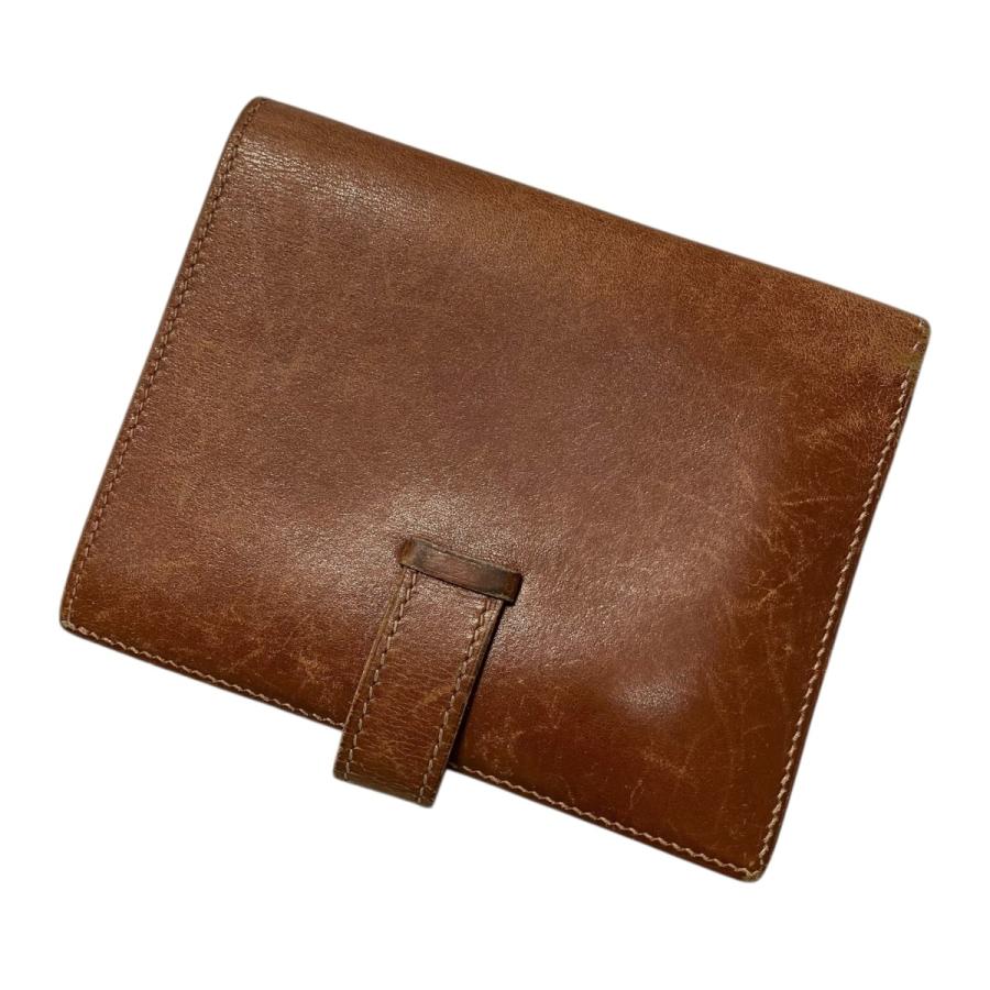 【美品】大人気HERMES二つ折り財布 HERMES（エルメス） □G 二つ折り財布 ブラウン サイズ