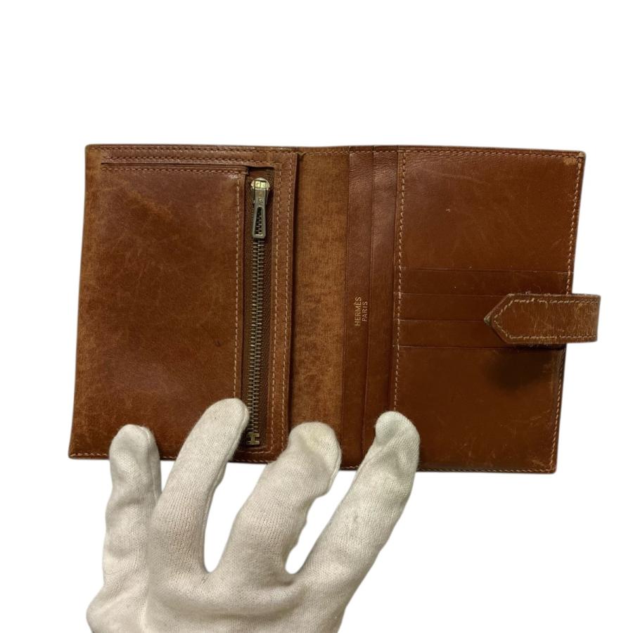 HERMES（エルメス） □G 二つ折り財布 ブラウン サイズ